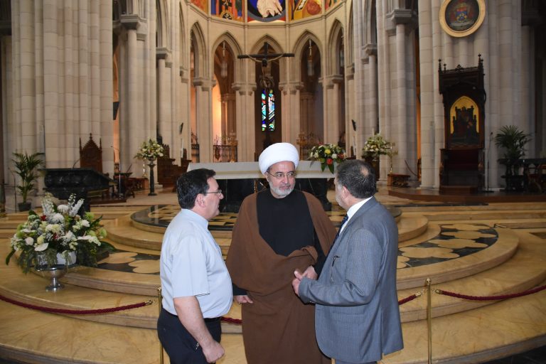 El Sheij Mohammed Hasun en la catedral de la Almudena y en la Iglesia Ortodoxa de Madrid