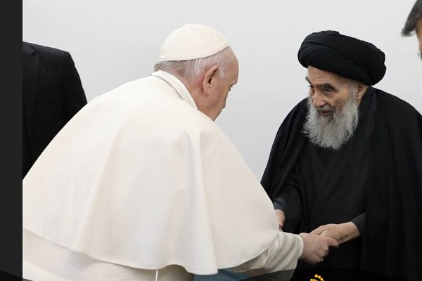 الخامس من آذار الذكرى الأولى لزيارة البابا الى العراق (زِيارَةُ البابا وَرَسائِلُ السَّيِّدِ السيستانِيِّ)